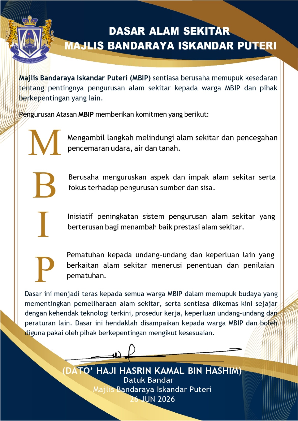 Dasar Alam Sekitar MBIP