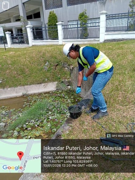 Pemantauan monsoon drain dan final discharge
